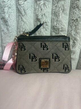 Dooney & Bourke Monogrammed canvas wristlet